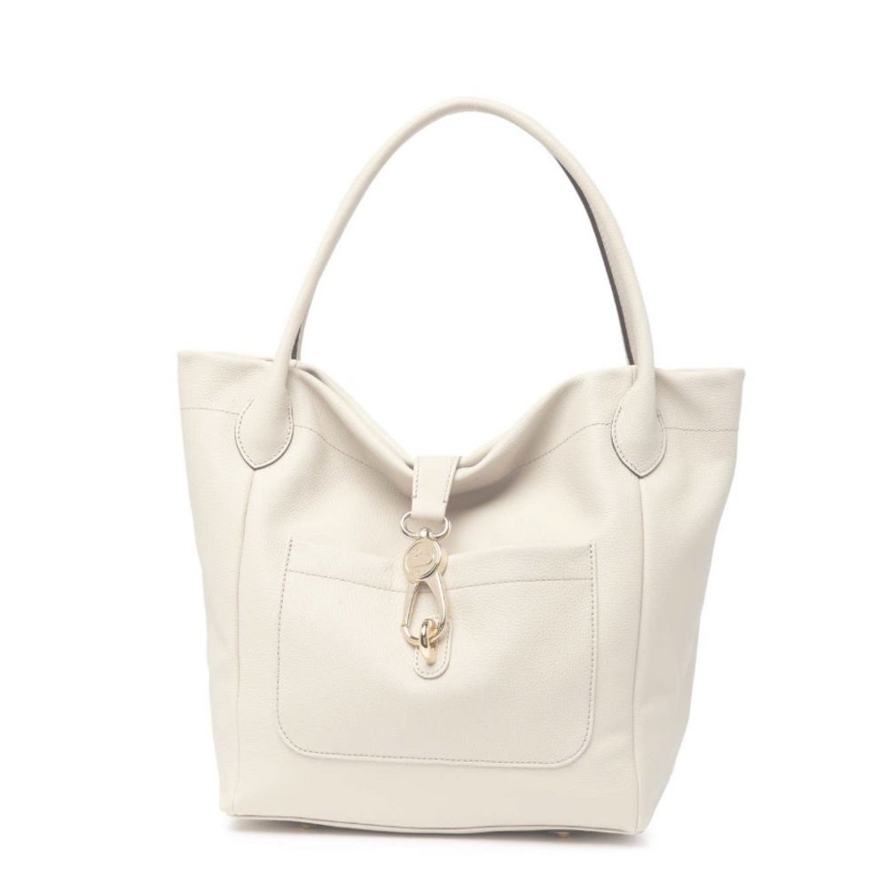 Dooney & Bourke Belvedere Logo Lock Leather Tote - Picture 8 of 8